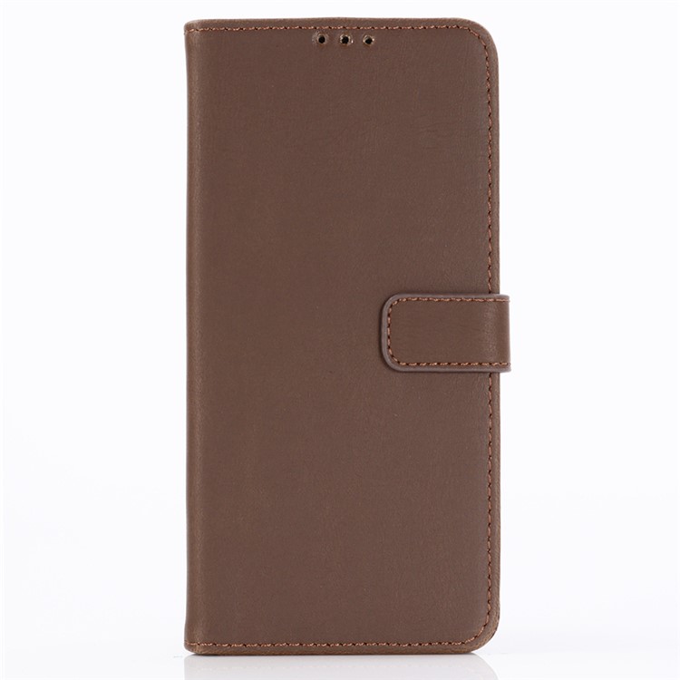 Crazy Horse Leather Stand Wallet Shell for Huawei P30 Pro - Coffee-2