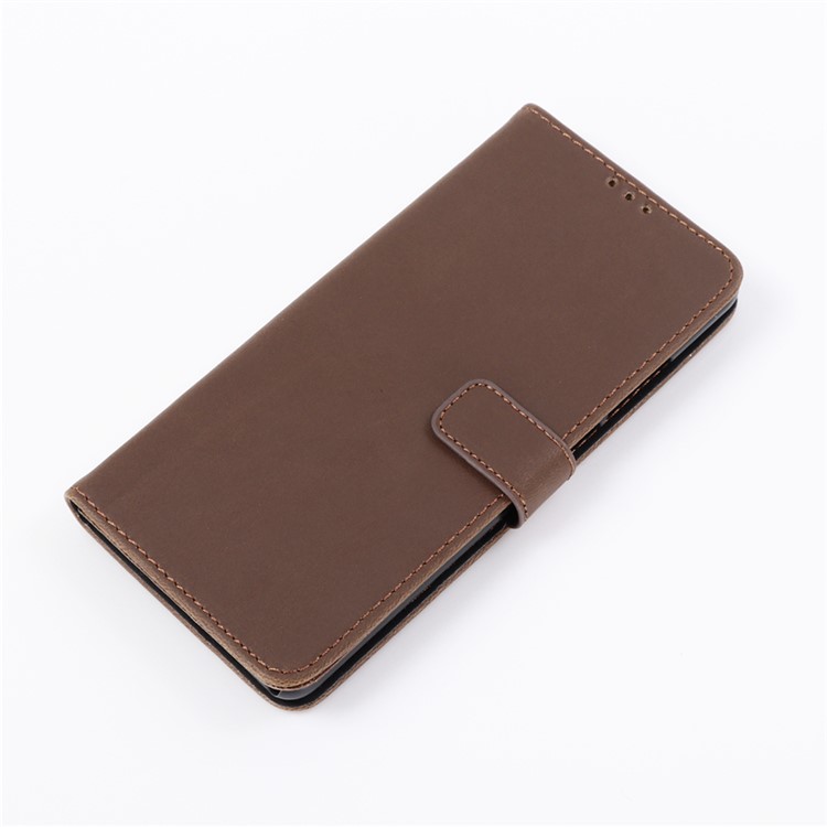 Crazy Horse Leather Stand Wallet Shell for Huawei P30 Pro - Coffee-9