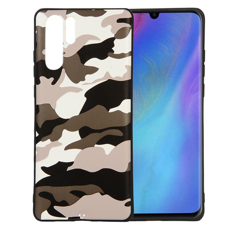 Camouflage Pattern TPU Soft Case for Huawei P30 Pro - White-1