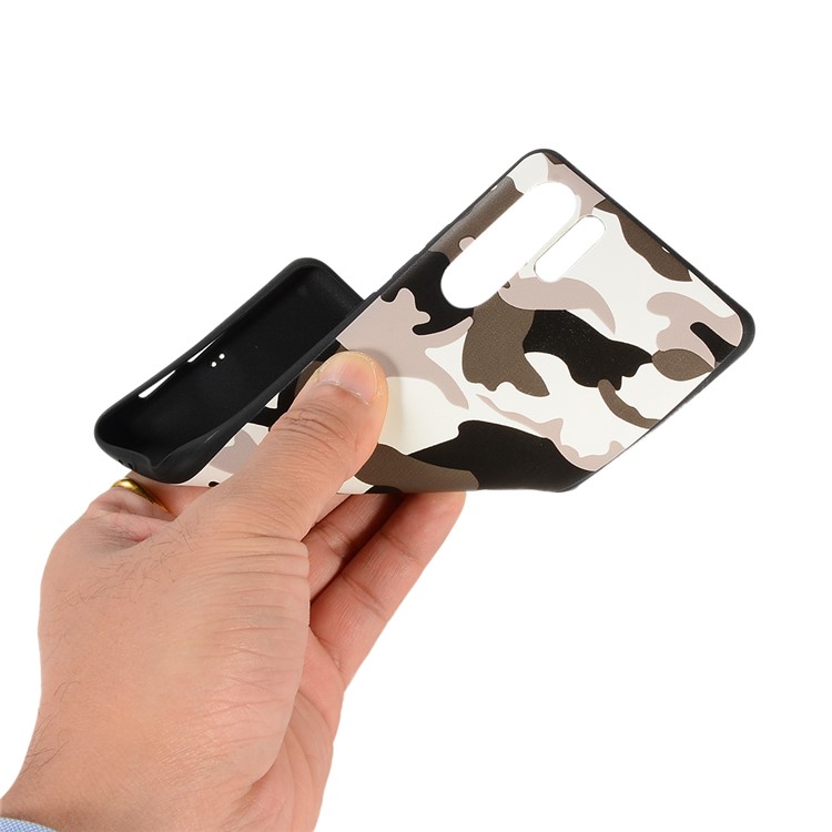 Camouflage Pattern TPU Soft Case for Huawei P30 Pro - White-5