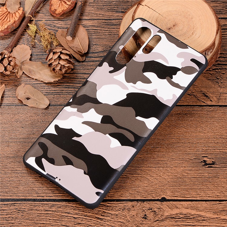 Camouflage Pattern TPU Soft Case for Huawei P30 Pro - White-6