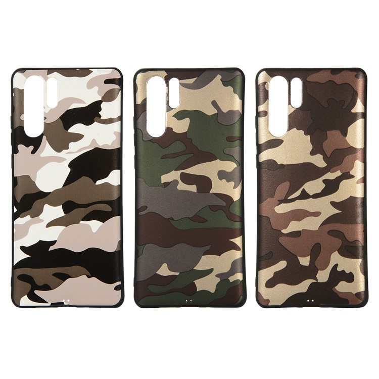 Camouflage Pattern TPU Soft Case for Huawei P30 Pro - White-7