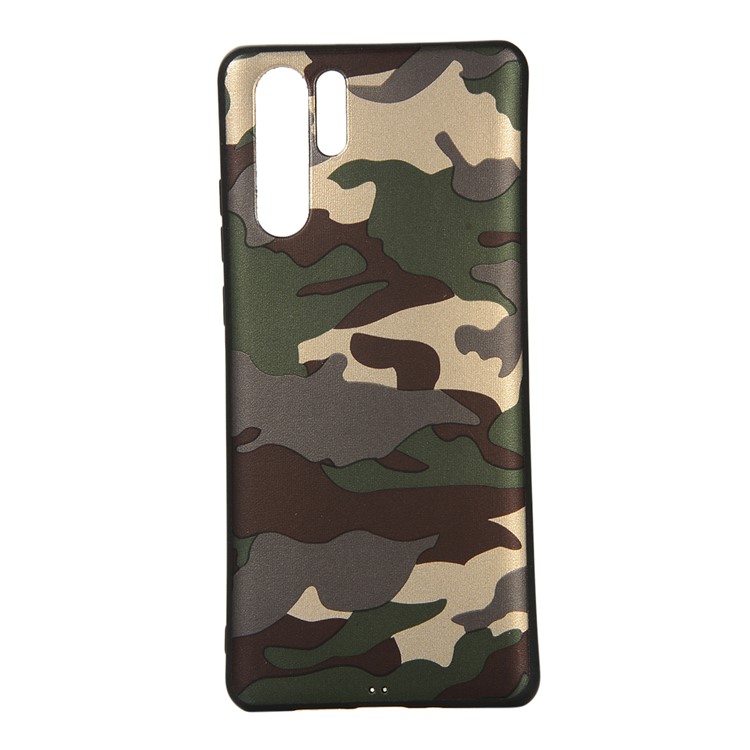 Camouflage Pattern TPU Cover for Huawei P30 Pro - Green-2