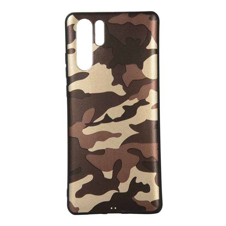 Coque TPU Motif Camouflage Pour Huawei P30 Pro - Marron-2
