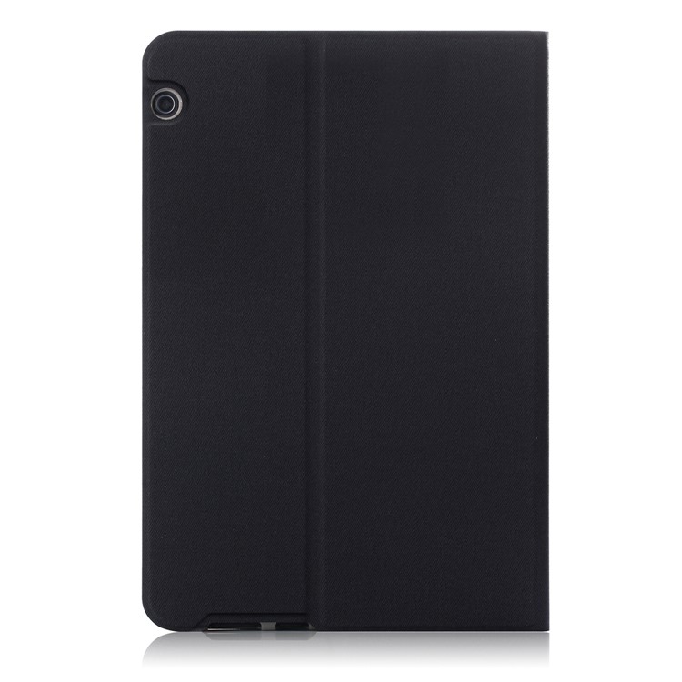 Funda De Cuero Recubierta Con Funda De Cuero Para Huawei Mediapad T5 10 / Almohadilla De Honor 5 10.1 Pulgadas / Disfrutar De La Almohadilla De 10,1 Pulgadas - Negro-3
