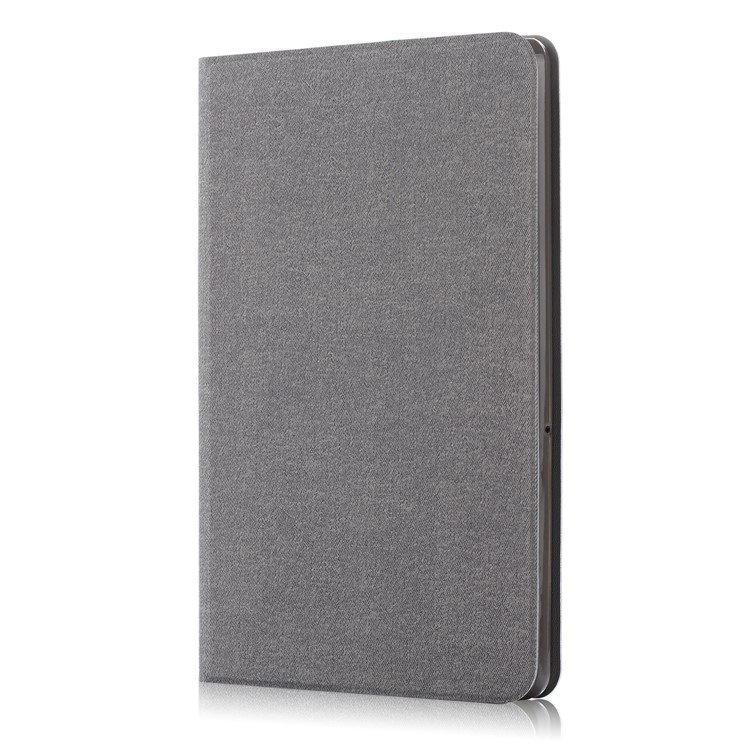 Cloth Coated Leather Stand Flip Cover for Huawei MediaPad T5 10 / Honor Pad 5 10.1 inch / Enjoy Pad 10.1 inch - Grey-5