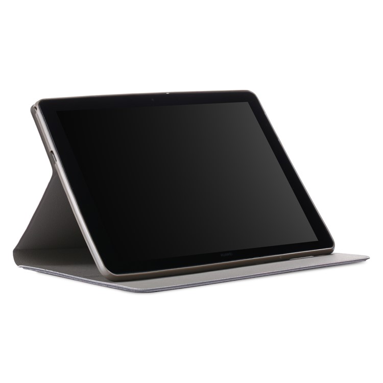 Cloth Coated Leather Stand Flip Cover for Huawei MediaPad T5 10 / Honor Pad 5 10.1 inch / Enjoy Pad 10.1 inch - Grey-6