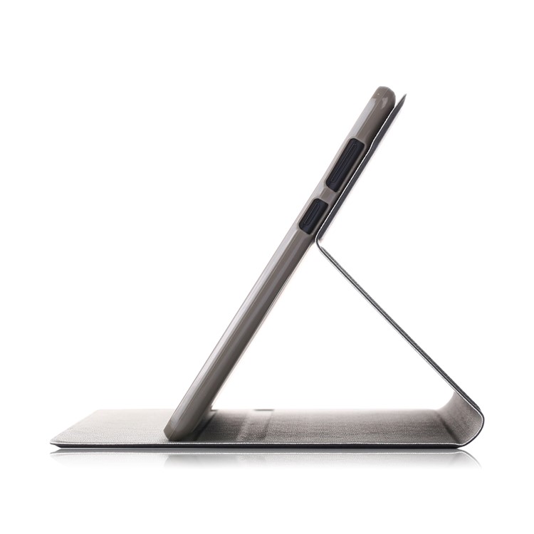 Cloth Coated Leather Stand Flip Cover for Huawei MediaPad T5 10 / Honor Pad 5 10.1 inch / Enjoy Pad 10.1 inch - Grey-8