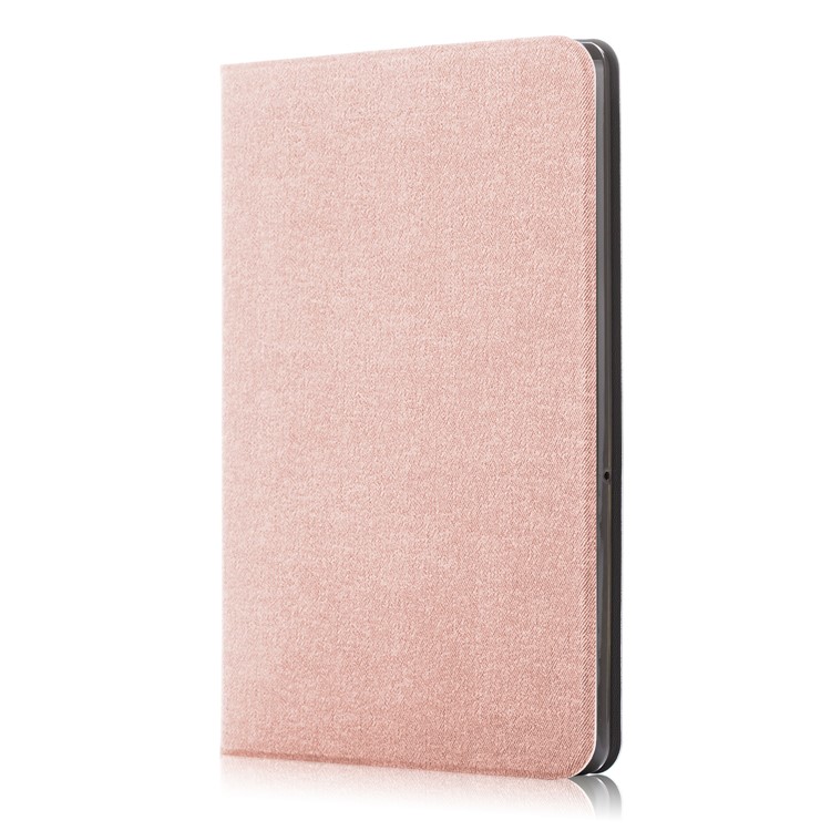 Cloth Coated Leather Stand Flip Shell for Huawei MediaPad T5 10 / Honor Pad 5 10.1 inch / Enjoy Pad 10.1 inch - Rose Gold-4