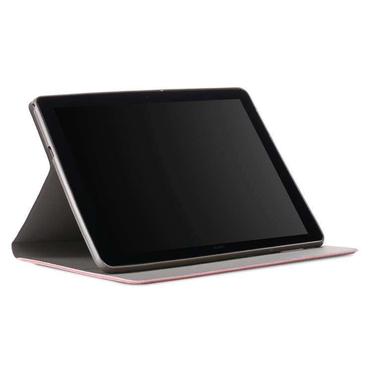 Cloth Coated Leather Stand Flip Shell for Huawei MediaPad T5 10 / Honor Pad 5 10.1 inch / Enjoy Pad 10.1 inch - Rose Gold-5