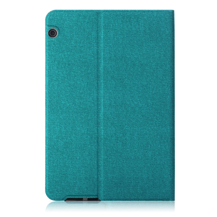 Cloth Coated Leather Stand Tablet Casing for Huawei MediaPad T5 10 / Honor Pad 5 10.1 inch / Enjoy Pad 10.1 inch - Baby Blue-3
