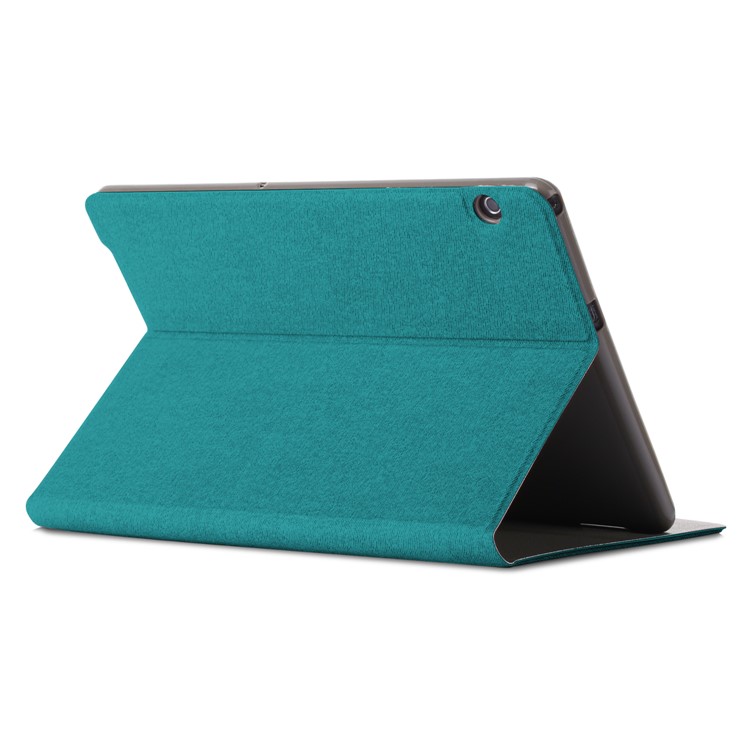 Cloth Coated Leather Stand Tablet Casing for Huawei MediaPad T5 10 / Honor Pad 5 10.1 inch / Enjoy Pad 10.1 inch - Baby Blue-6