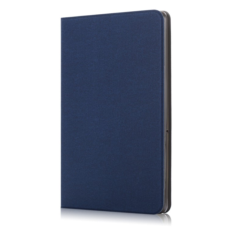 Guscio Tablet In Pelle Rivestita In Tessuto Per Huawei Mediapad T5 10 / Salvadanaio 5 10,1 Pollici / Goditi Il pad Da 10.1 Pollici - Blu Scuro-4