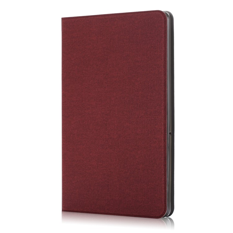 Cloth Coated Leather Stand Tablet Cover Case for Huawei MediaPad T5 10 / Honor Pad 5 10.1 inch / Enjoy Pad 10.1 inch - Brown-4
