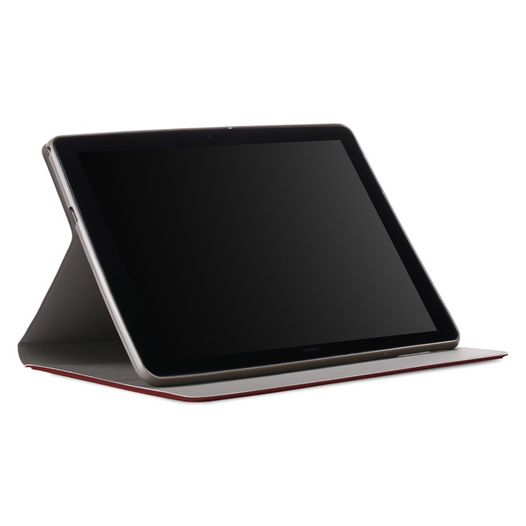 Cloth Coated Leather Stand Tablet Cover Case for Huawei MediaPad T5 10 / Honor Pad 5 10.1 inch / Enjoy Pad 10.1 inch - Brown-5