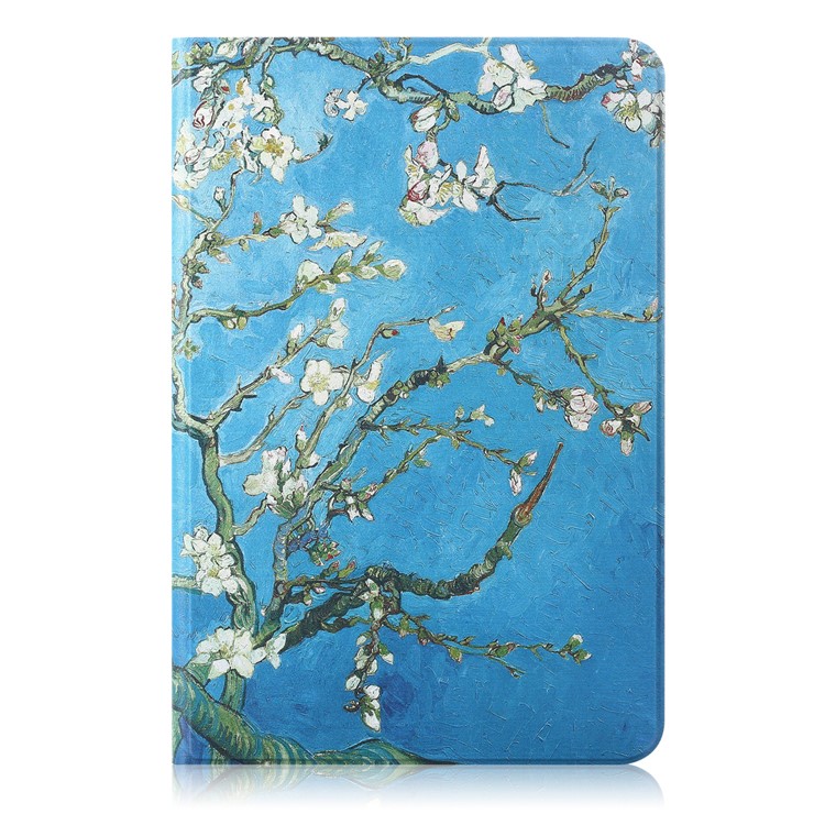 Шаблон Печати PU Кожаный Чехол Подставка Для Huawei Mediapad T5 10 / Honord Pad 5 10,1 Дюйма / Наслаждайся Колодкой 10,1 Дюйма - Wintersweet-2