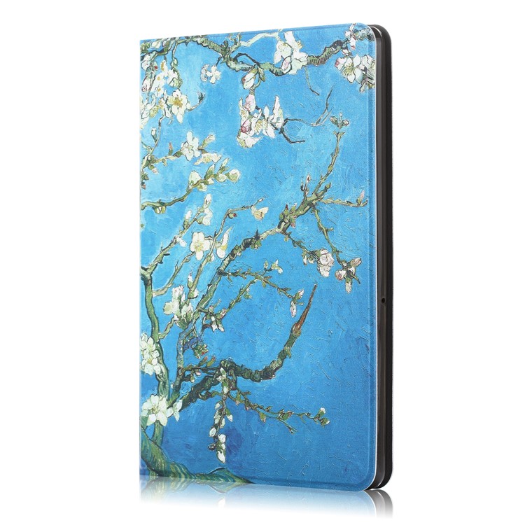 Шаблон Печати PU Кожаный Чехол Подставка Для Huawei Mediapad T5 10 / Honord Pad 5 10,1 Дюйма / Наслаждайся Колодкой 10,1 Дюйма - Wintersweet-4