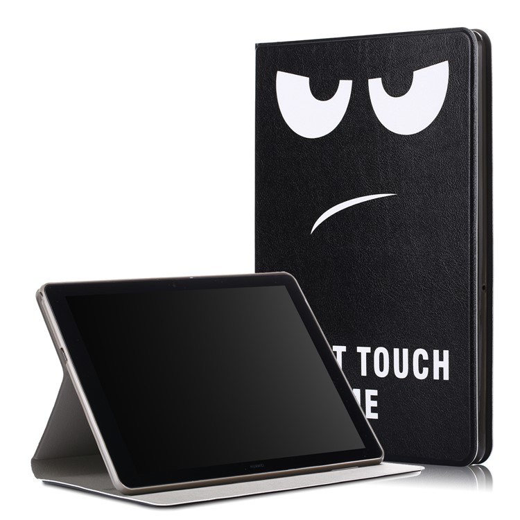 Pattern Printing Leather Shell for Huawei MediaPad T5 10 / Honor Pad 5 10.1 inch / Enjoy Pad 10.1 inch - Do Not Touch Me-1