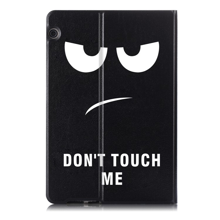 Pattern Printing Leather Shell for Huawei MediaPad T5 10 / Honor Pad 5 10.1 inch / Enjoy Pad 10.1 inch - Do Not Touch Me-3