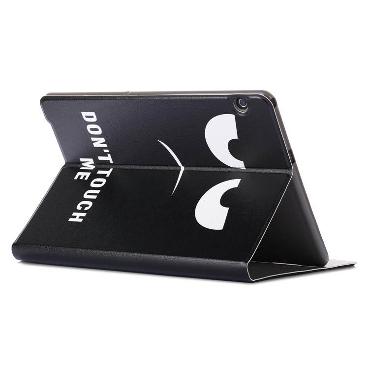 Pattern Printing Leather Shell for Huawei MediaPad T5 10 / Honor Pad 5 10.1 inch / Enjoy Pad 10.1 inch - Do Not Touch Me-6
