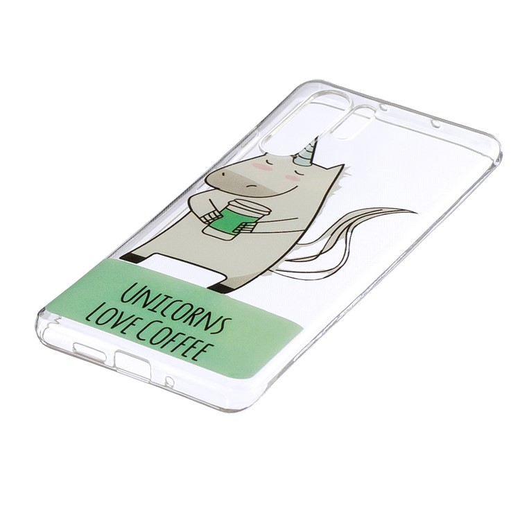 Pattern Printing IMD TPU Soft Case for Huawei P30 Pro - Unicorns Love Coffee-3