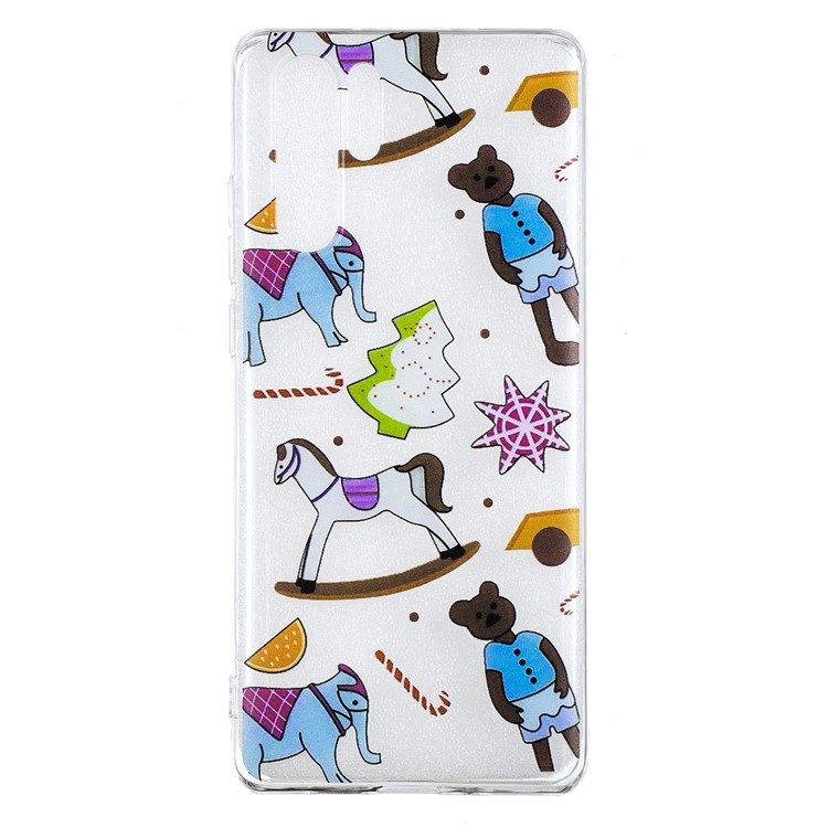 Pattern Printing IMD TPU Protective Case for Huawei P30 Pro - Elephant and Horse-2