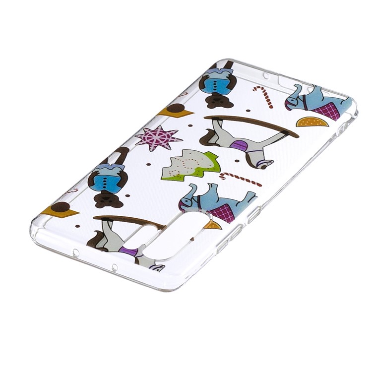 Pattern Printing IMD TPU Protective Case for Huawei P30 Pro - Elephant and Horse-4