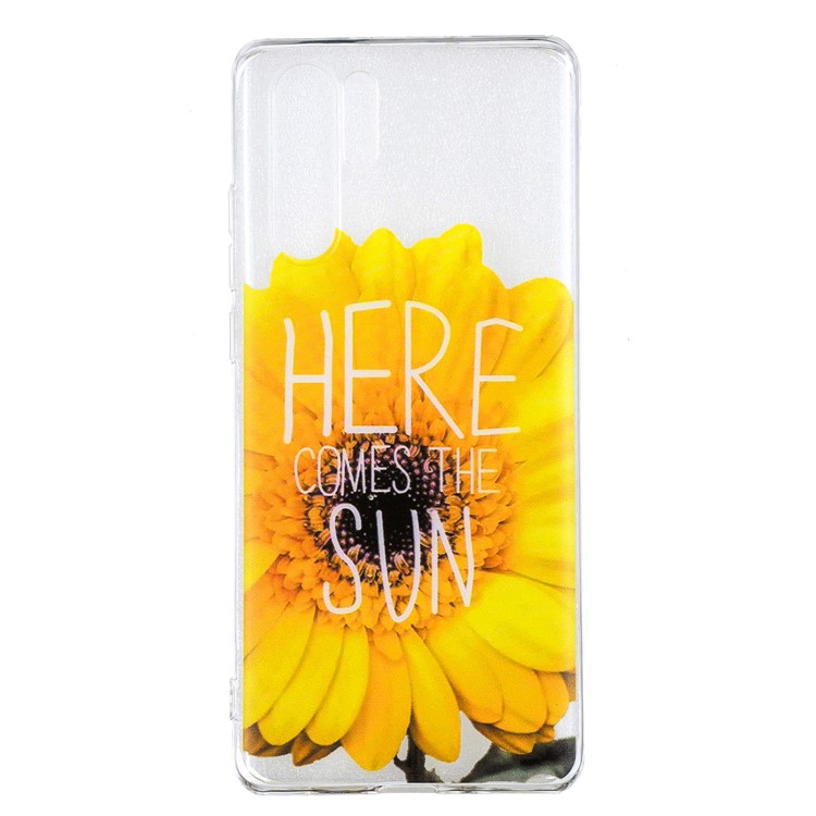 Pattern Printing IMD TPU Cover Shell Case for Huawei P30 Pro - Flower and Quote-2