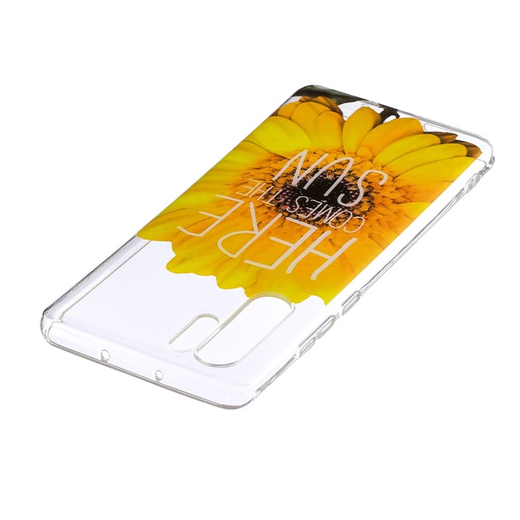 Pattern Printing IMD TPU Cover Shell Case for Huawei P30 Pro - Flower and Quote-4