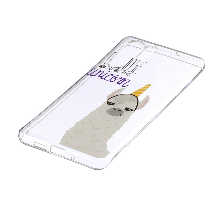 Pattern Printing IMD TPU Cell Phone Case for Huawei P30 Pro - Alpaca, I Choose to Be a Unicorn-3