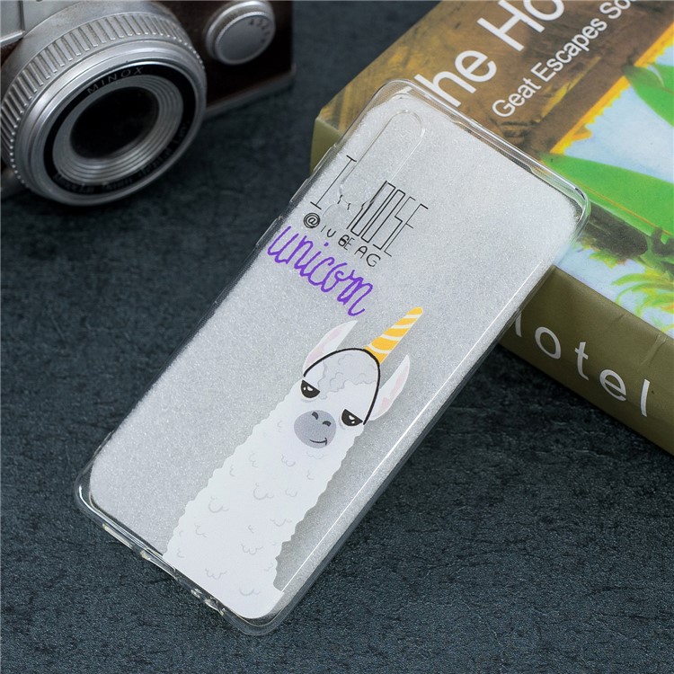 Pattern Printing Soft TPU Case for Huawei P30 - Unicorn-1