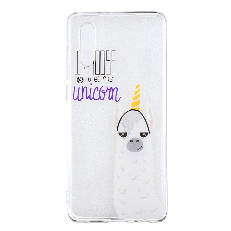 Pattern Printing Soft TPU Case for Huawei P30 - Unicorn-2