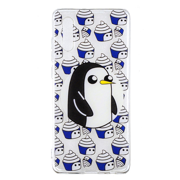 Pattern Printing Soft TPU Cell Phone Case for Huawei P30 - Penguins-2