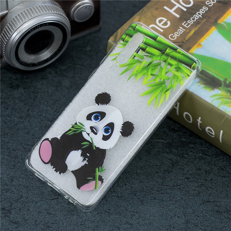 Pattern Printing Soft TPU Cell Phone Shell for Huawei P30 - Panda-1