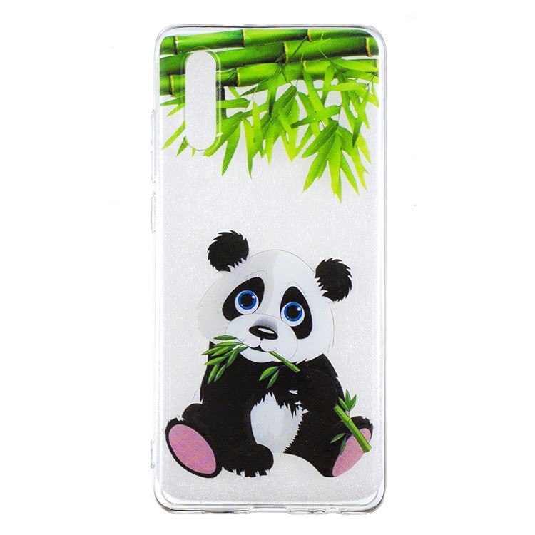 Pattern Printing Soft TPU Cell Phone Shell for Huawei P30 - Panda-2