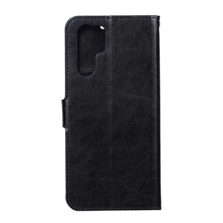 Crazy Horse Texture Wallet Stand Leather Phone Case for Huawei P30 Pro - Black-3