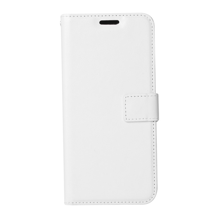 Crazy Horse Texture Wallet Stand in Pelle Copertina Per Telefono Per Huawei P30 Pro - Bianca