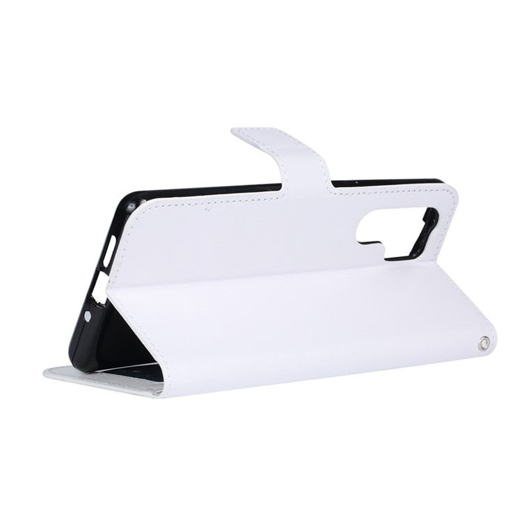 Crazy Horse Texture Wallet Stand Leather Phone Cover for Huawei P30 Pro - White-6