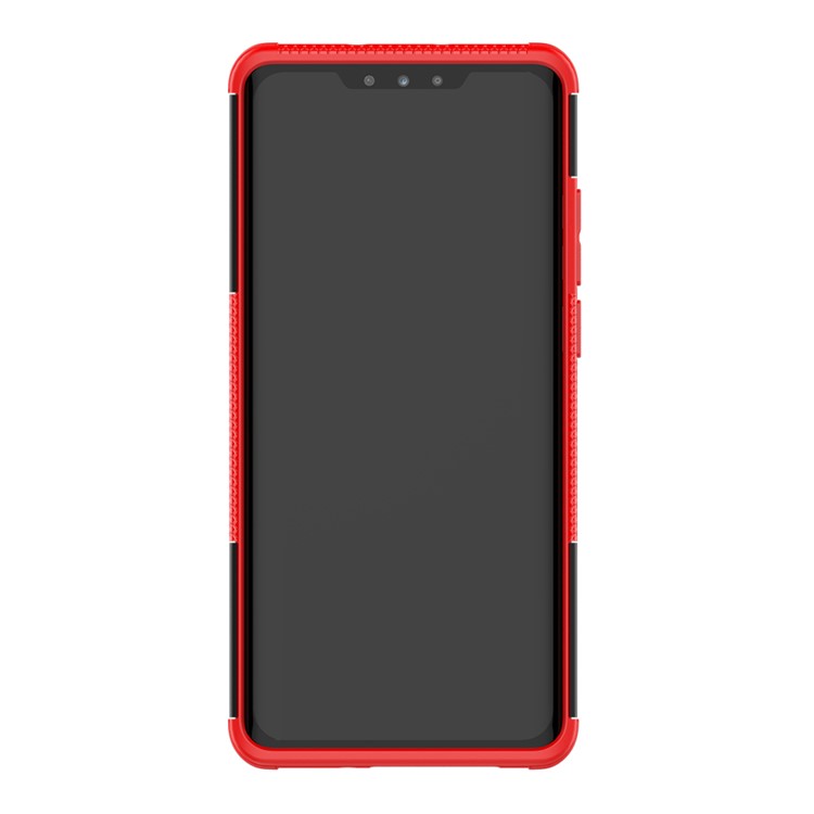 Anti-slip-pc + TPU Hybrid-shell-fall Mit Kickstand Für Huawei P30 Pro - Rot-4