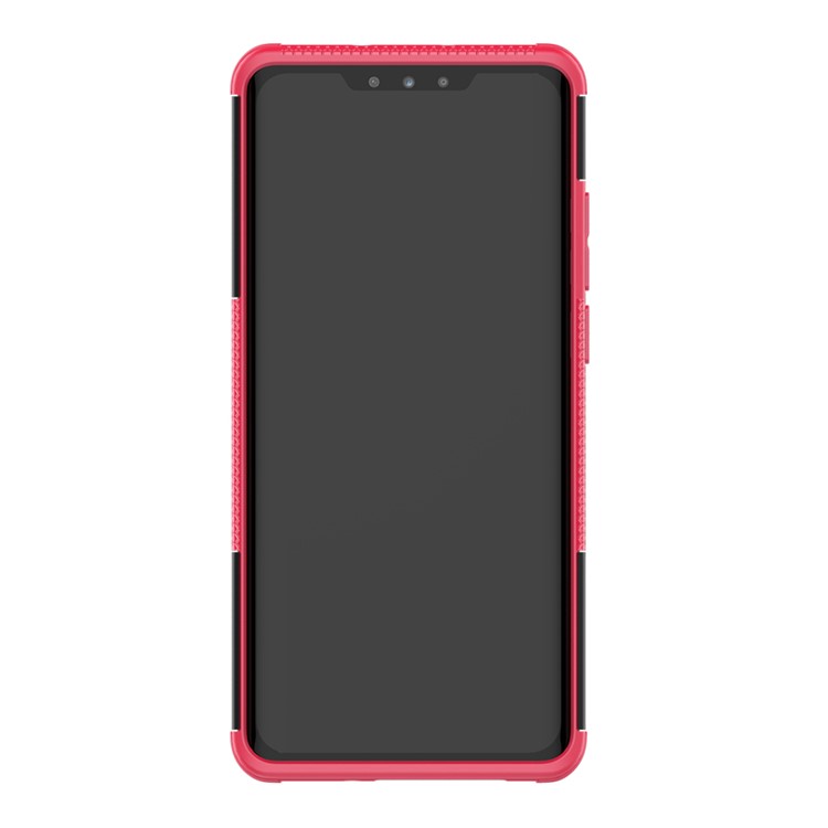 Case Combinada Anti-deslizamento PC + TPU Com Kickstand Para Huawei P30 Pro - Rosa