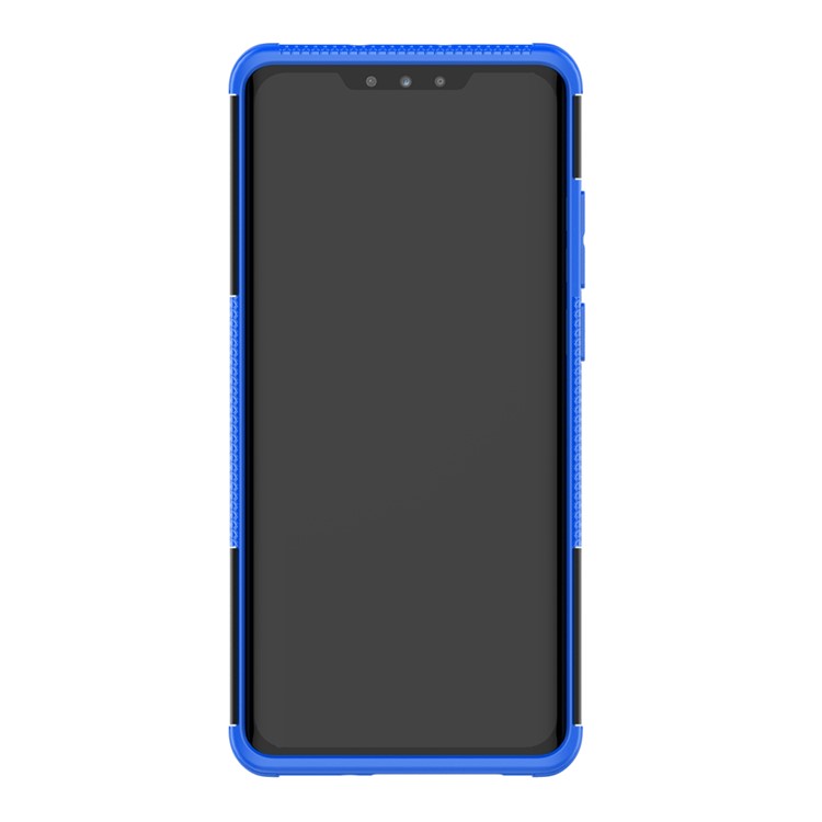 Anti-slip PC + TPU Combo Shell Case with Kickstand for Huawei P30 Pro - Blue-4