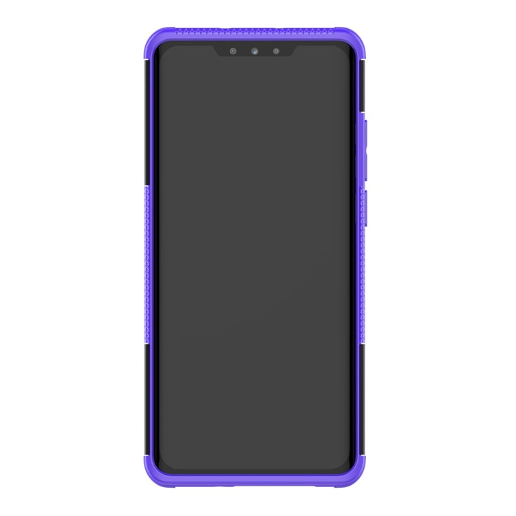 Anti-slip PC + TPU Гибридный Корпус Крышки с Kickstand Для Huawei P30 Pro - Пурпурный-4