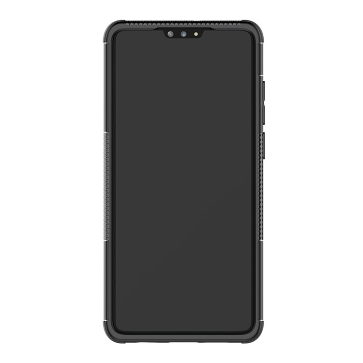 Custodia Ibrida PC + TPU Anti-slip Con Cavalletto Per Huawei P30 - Nero