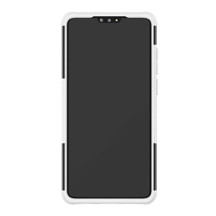 Anti-slip PC + TPU Hybrid Cover with Kickstand for Huawei P30 - White-4