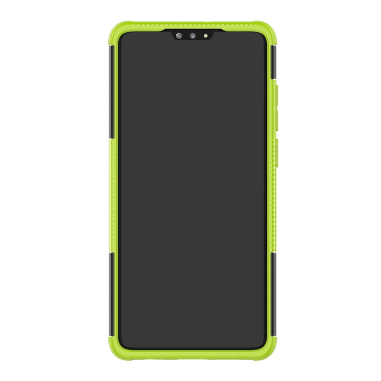 Anti-slip PC + TPU Combo Case with Kickstand for Huawei P30 - Green-4