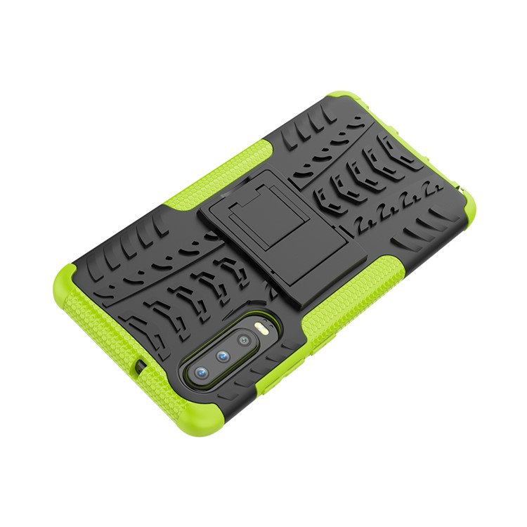 Anti-slip PC + TPU Combo Case with Kickstand for Huawei P30 - Green-7