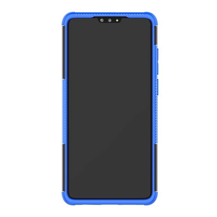 Caso De Telefone Antiderrapante PC + TPU Combo Com Kickstand Para Huawei P30 - Azul-4