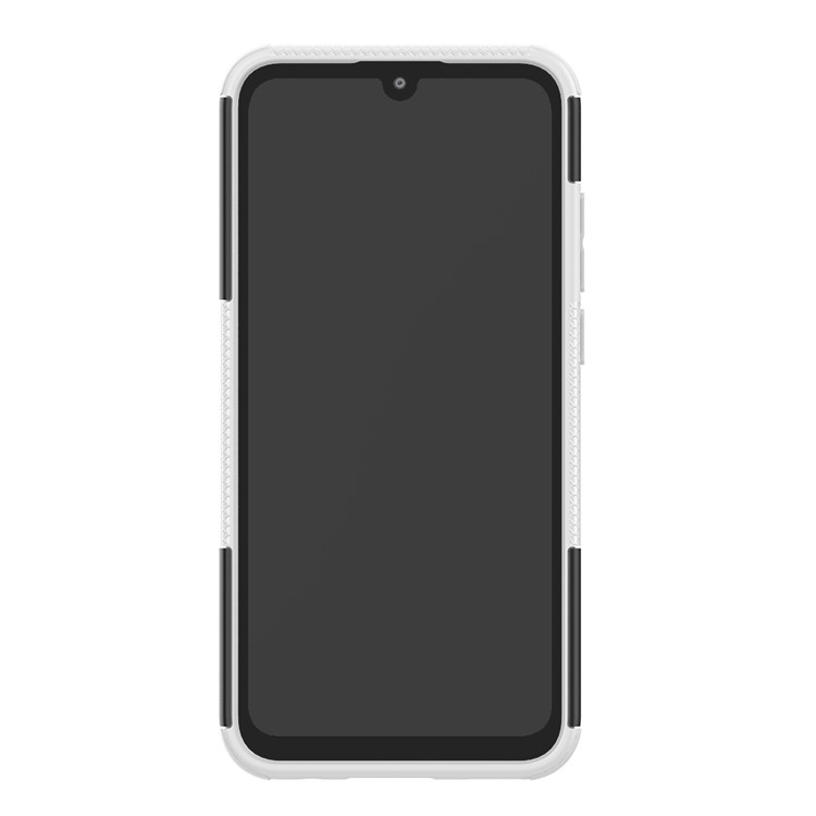 Anti-slip PC + TPU Hybrid Kickstand Cover for Huawei P Smart (2019) / P Smart+ (2019) - White-4