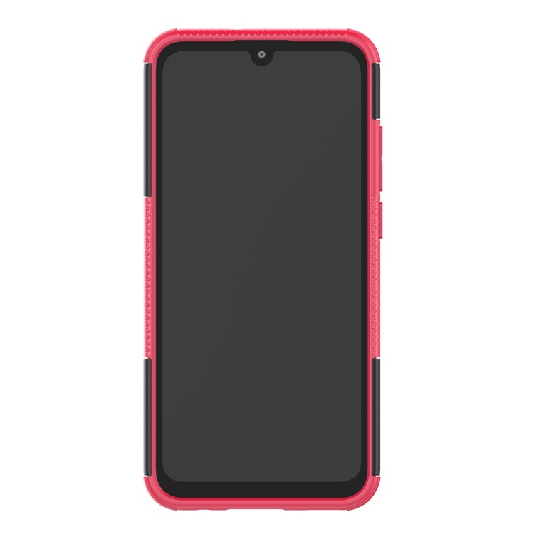 Anti-slip PC + TPU Hybrid Kickstand Back Case for Huawei P Smart (2019) / P Smart+ (2019) - Rose-4