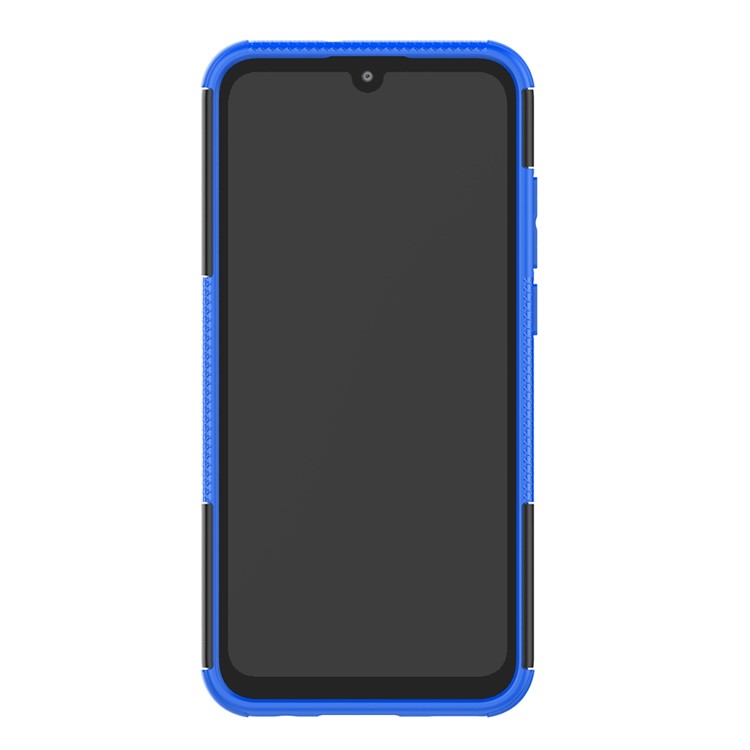 Anti-slip PC + TPU Hybrid Kickstand Protection Case for Huawei P Smart (2019) / P Smart+ (2019) - Blue-4